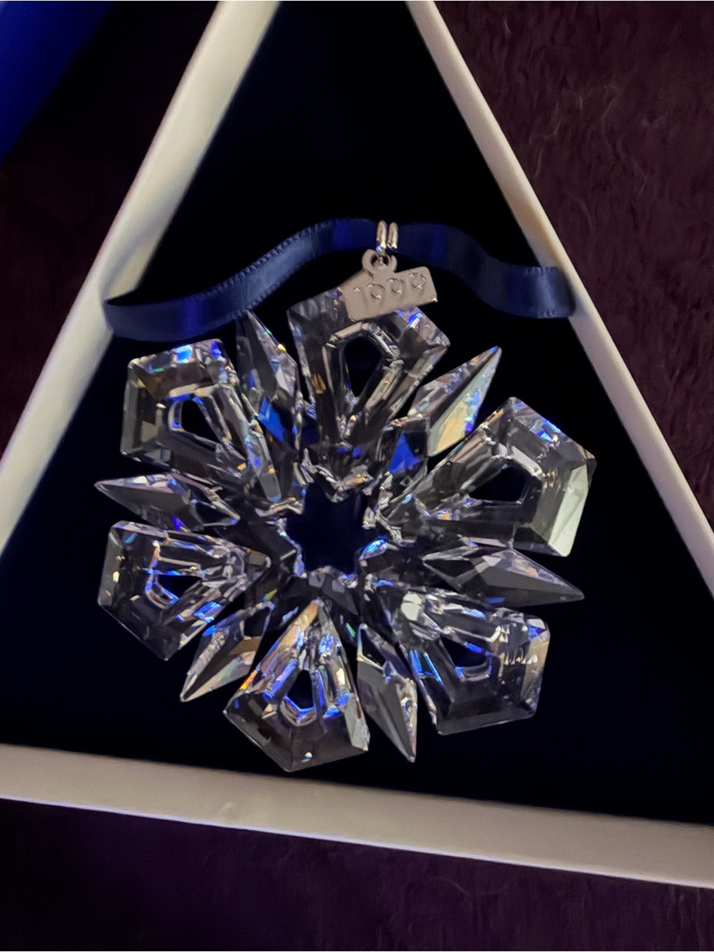 Crystal Snowflake Holiday Ornament - Clear